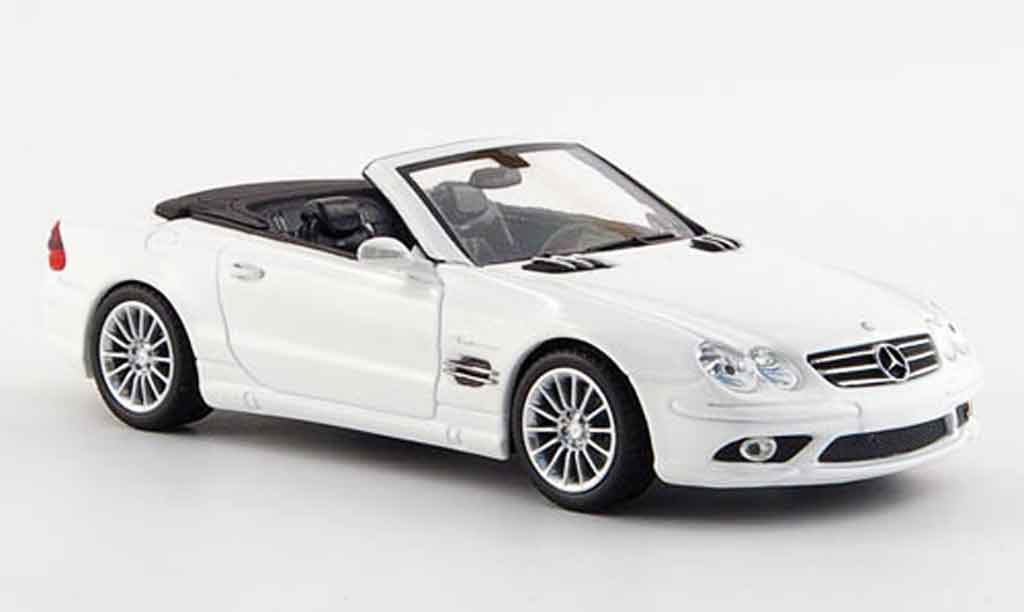 Mercedes Classe SL 1/43 Minichamps SL 55 AMG bianco offen 2007 modellino in miniatura