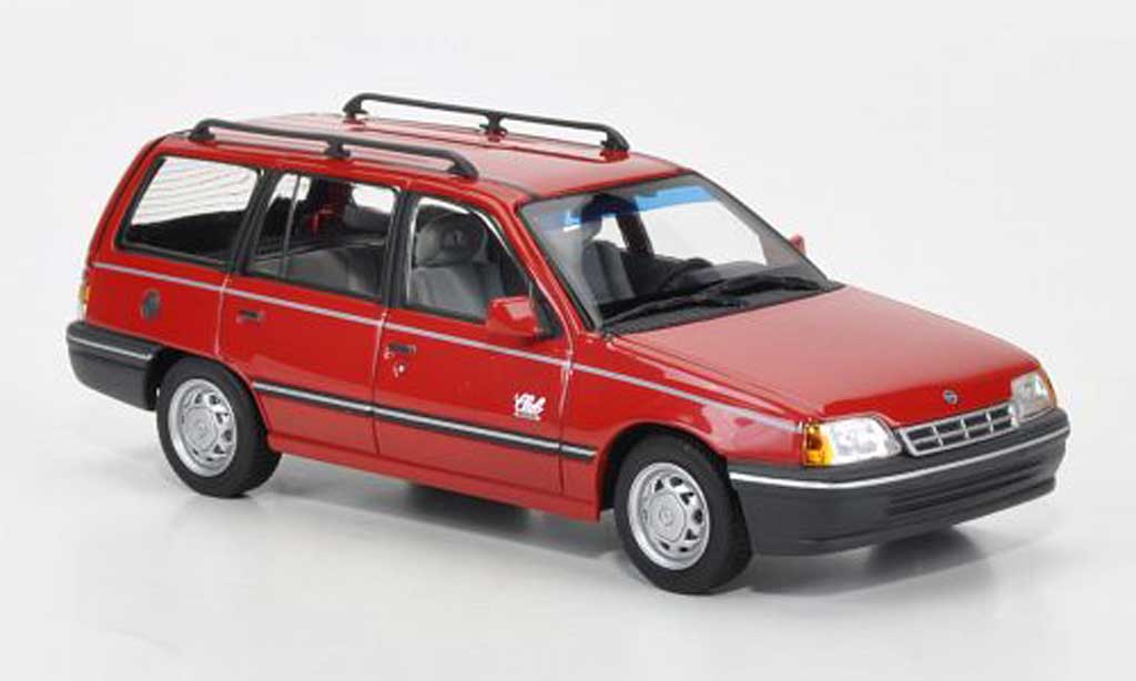 Opel Kadett E 1/43 Minichamps E Caravan rosso 1989 modellino in miniatura