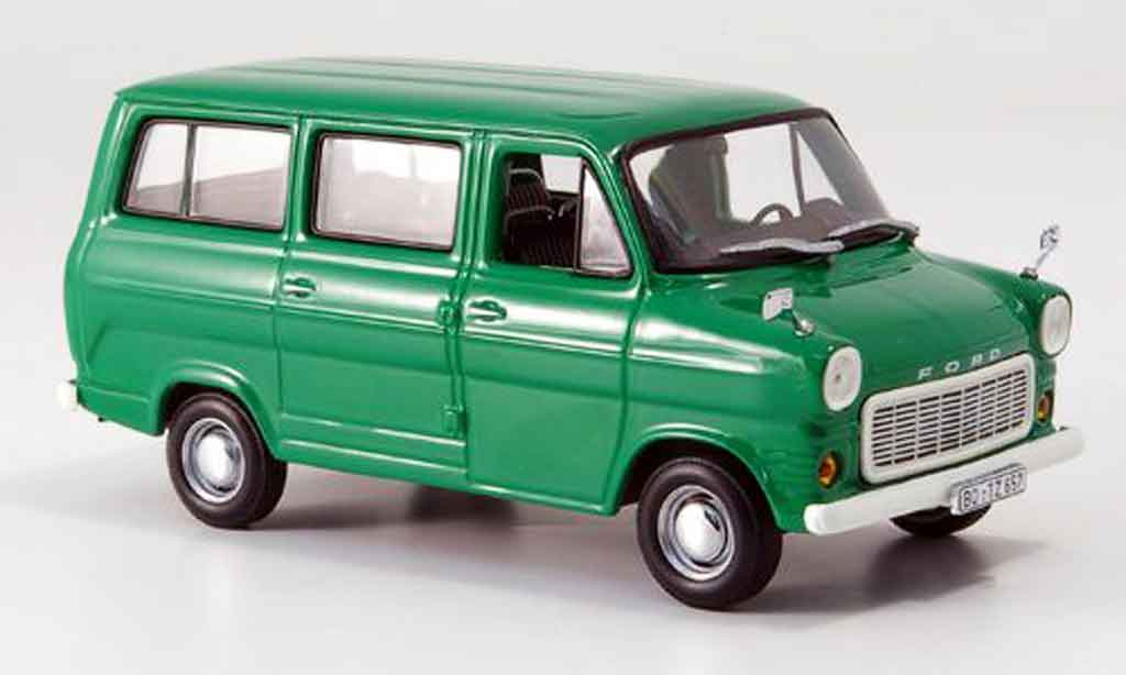 Ford Transit 1/43 Minichamps Bus grun 1974 modellino in miniatura