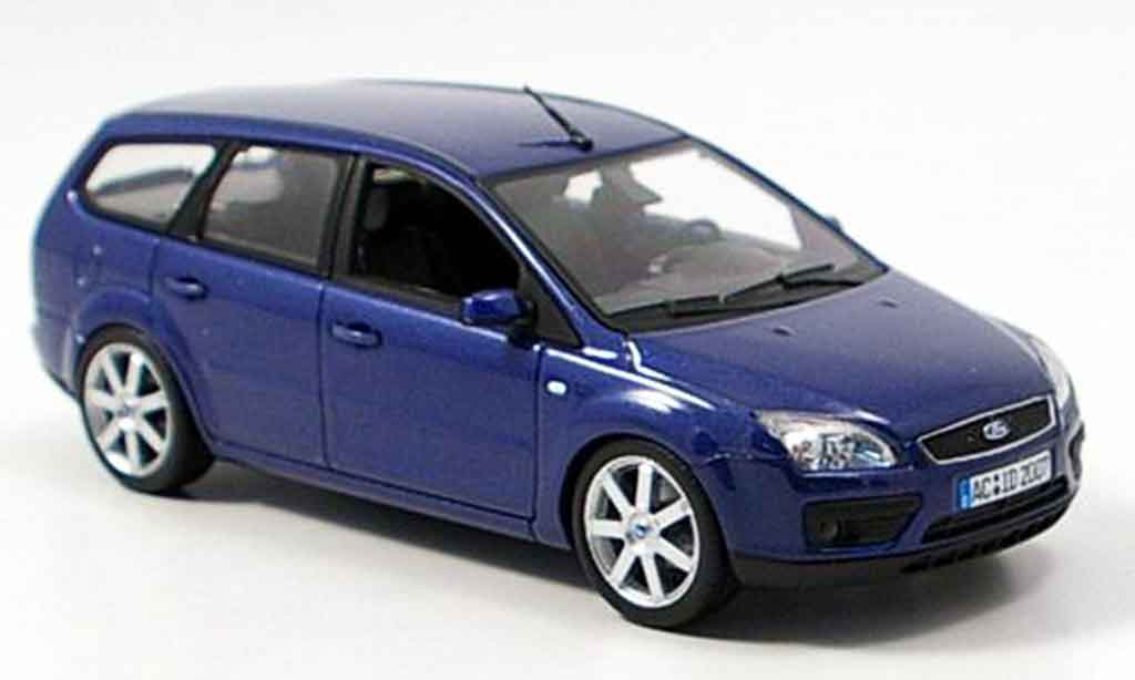 Ford Focus 1/43 Minichamps Turnier blu 2006 modellino in miniatura