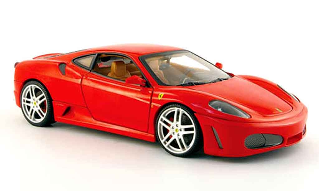 Ferrari F430 1/18 Hot Wheels coupe rosso avec interieur beige modellino in miniatura