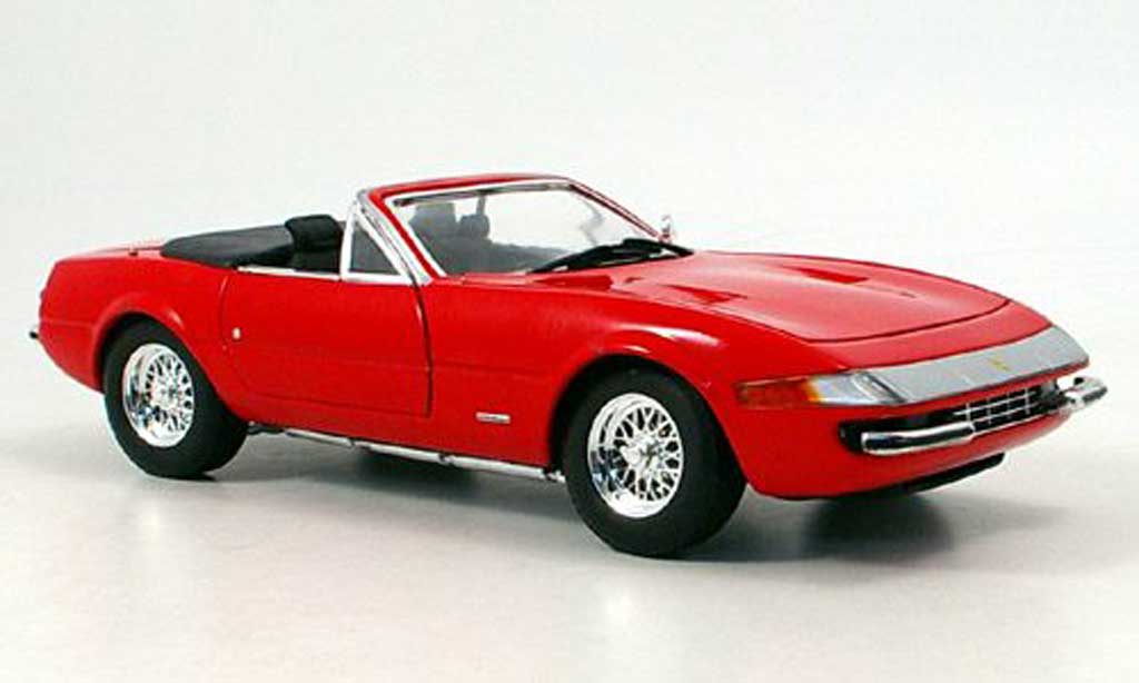 Ferrari 365 GTS/4 1/18 Hot Wheels GTS/4 daytona rosso modellino in miniatura