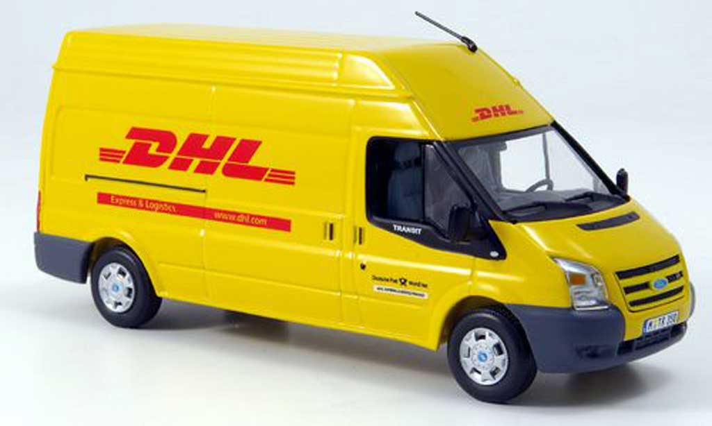 Ford Transit 1/43 Minichamps Hochdachkasten DHL 2006 modellino in miniatura