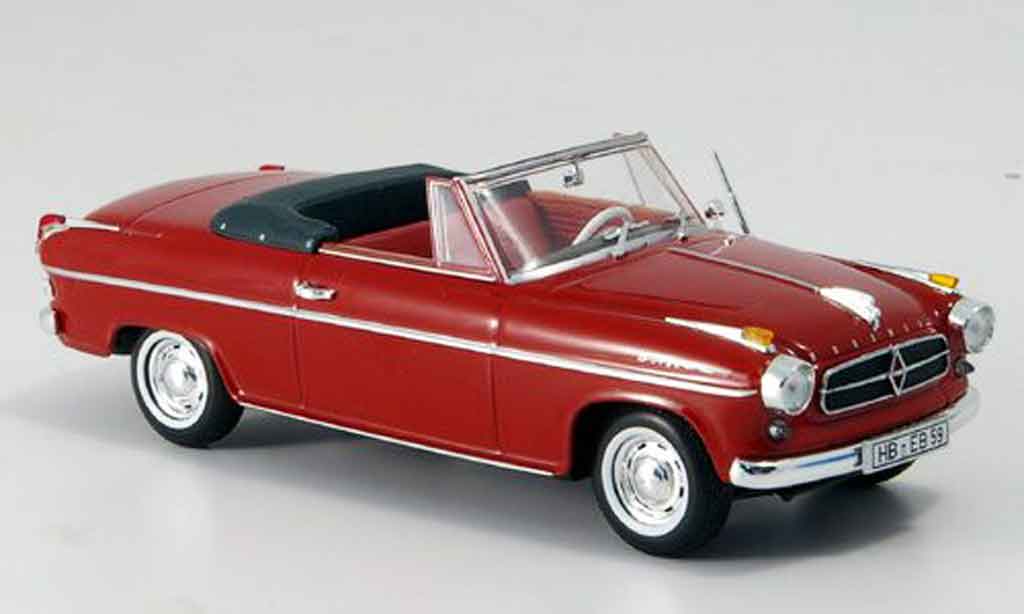 Borgward Isabella 1/43 Minichamps Cabrio 1959 modellino in miniatura