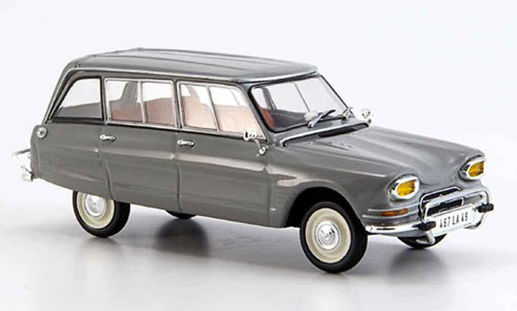 Citroen Ami 6 1/43 Minichamps break grigio modellino in miniatura