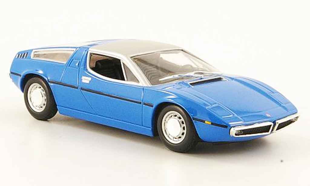 Maserati Bora 1/43 Minichamps blu 1972 modellino in miniatura