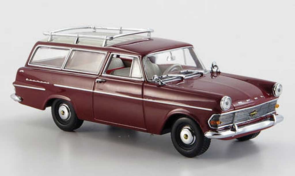 Opel Rekord 1/43 Minichamps P2 Caravan rosso 1960 modellino in miniatura
