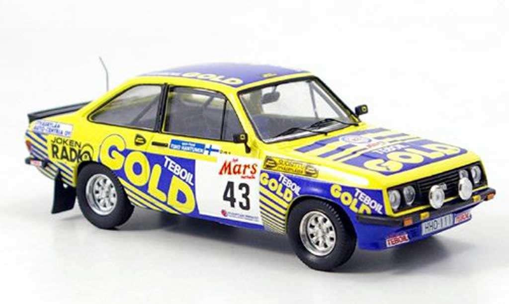 Ford Escort RS 2000 1/43 Trofeu RS 2000 No.43 Kankkunen 1000 Lakes 1979 modellino in miniatura