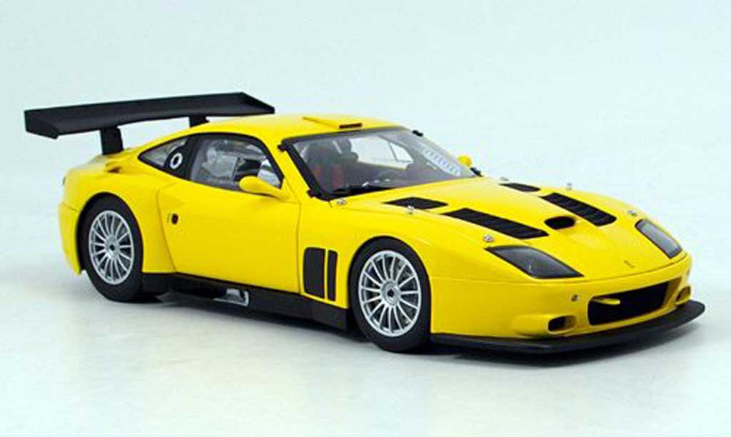Ferrari 575 GTC 1/18 Kyosho GTC giallo 2004 modellino in miniatura