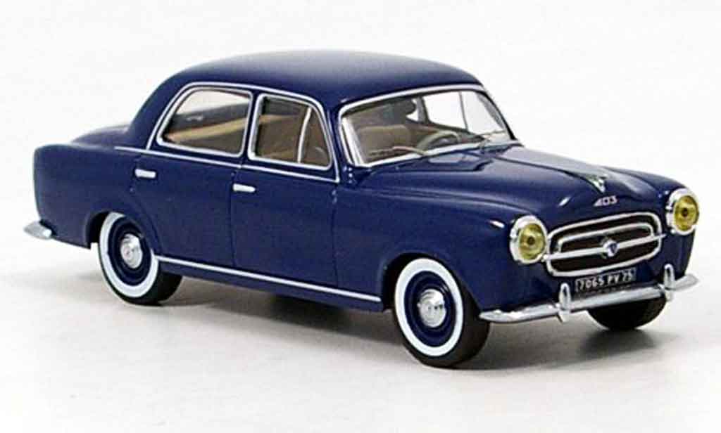 Peugeot 403 Berline 1/43 IXO Berline blu 1956 modellino in miniatura