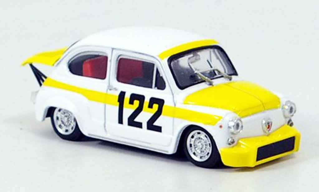 Fiat 850 1/43 Brumm Abarth TC No.122 Coppa Collina 1969 modellino in miniatura