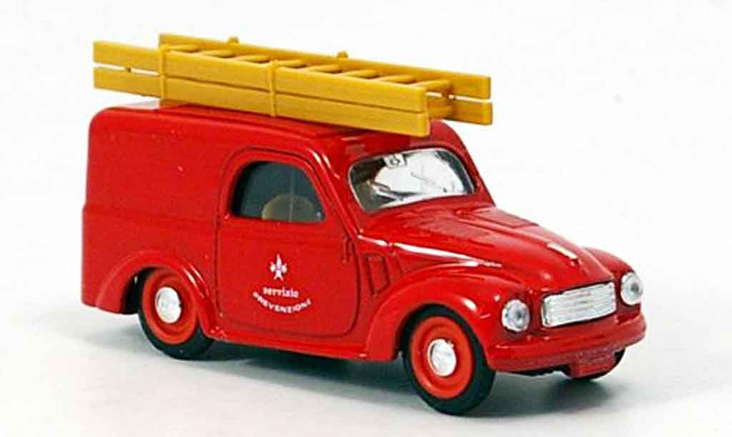 Fiat 500 1/43 Brumm C Lieferwagen pompier Italien 1949 modellino in miniatura