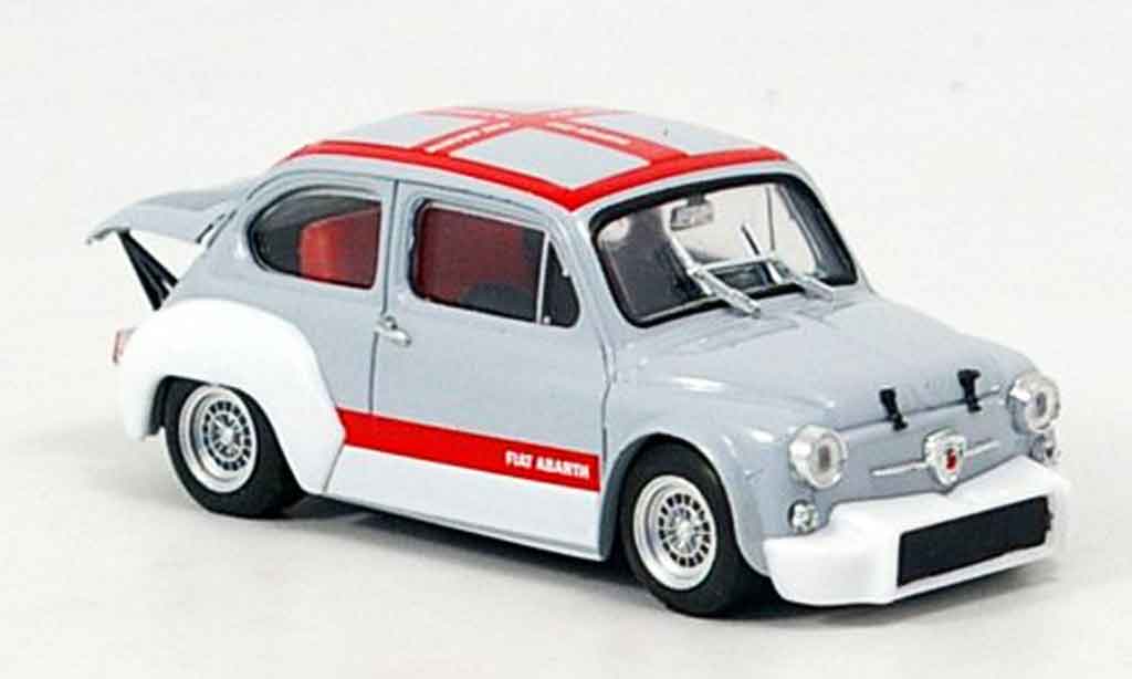 Fiat Abarth 1000 1/43 Brumm Gruppe 2 grigio rosso 1970 modellino in miniatura