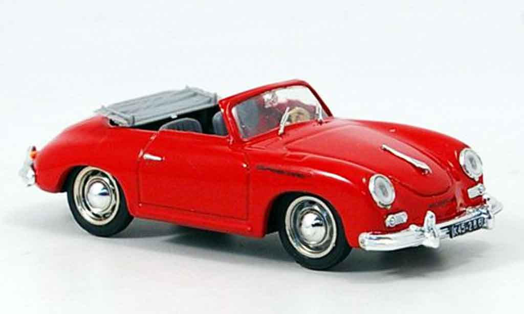 Porsche 356 1952 1/43 Brumm 1952 A Cabrio rosso modellino in miniatura