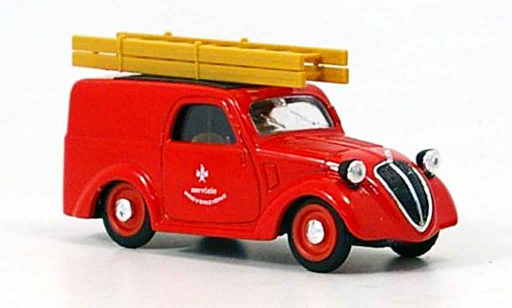 Fiat 500 1/43 Brumm B Lieferwagen pompier Italilen 1946 modellino in miniatura