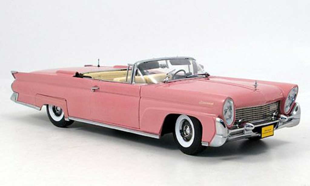 Lincoln Continental 1958 1/18 Sun Star 1958 Mark III rosa modellino in miniatura