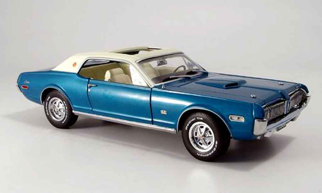 Mercury Cougar 1/18 Sun Star xr7g blu bianco 1968 modellino in miniatura