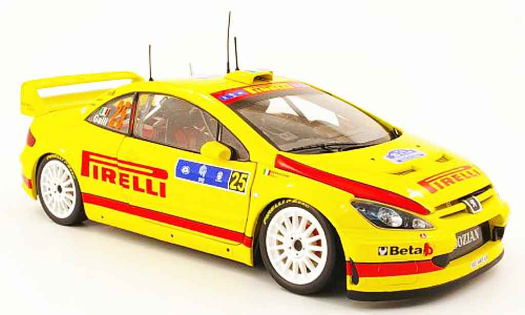 Peugeot 307 WRC 1/18 Sun Star WRC no.25 pirelli tour de corse 2006 modellino in miniatura