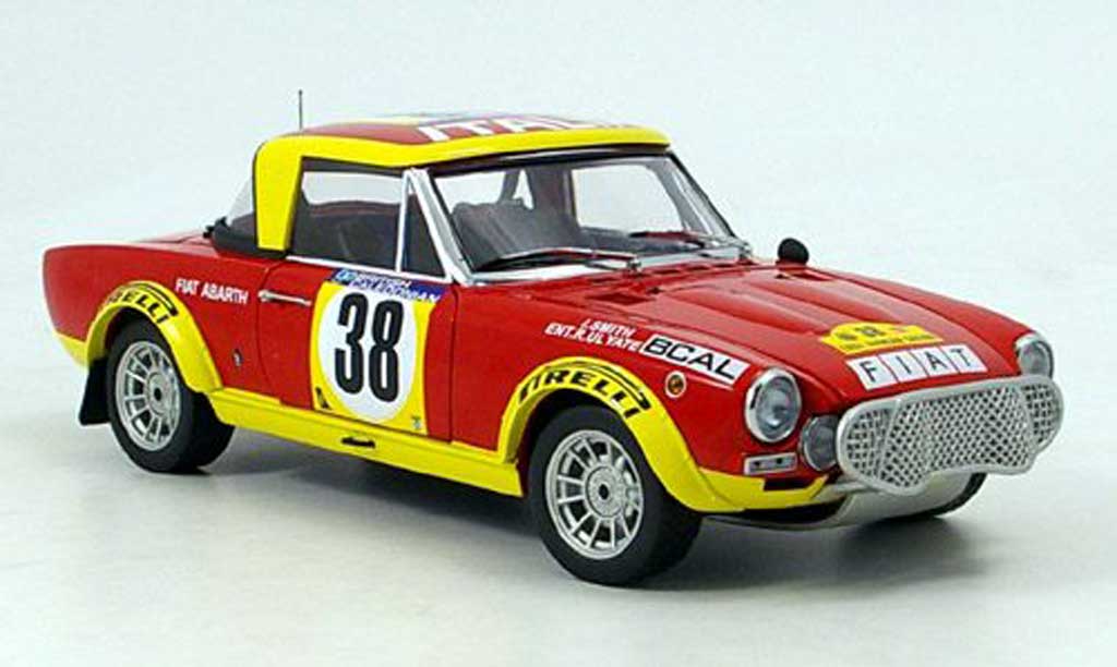Fiat 124 Abarth 1/18 Sun Star Abarth ulyate east african safari 1975 modellino in miniatura