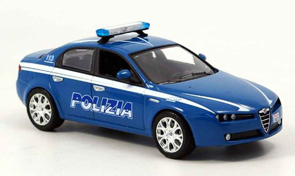 Alfa Romeo 159 1/43 Norev police police italien 2005 modellino in miniatura