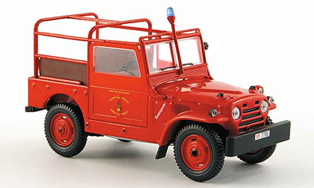 Fiat Campagnola 1/43 Norev pompier Trentino 1959 modellino in miniatura