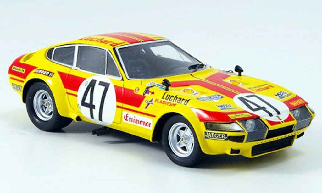 Ferrari 365 GTB/4 1/43 Red Line GTB/4 no.47 le mans 1975 modellino in miniatura