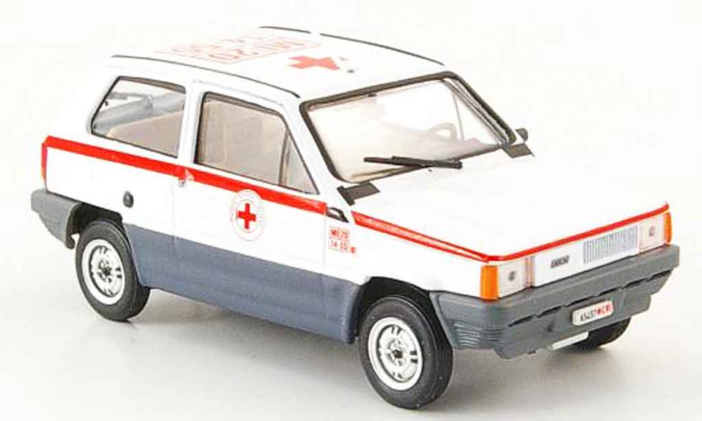 Fiat Panda 1/43 Brumm 45 rossoes Kreuz Italien 1980 modellino in miniatura