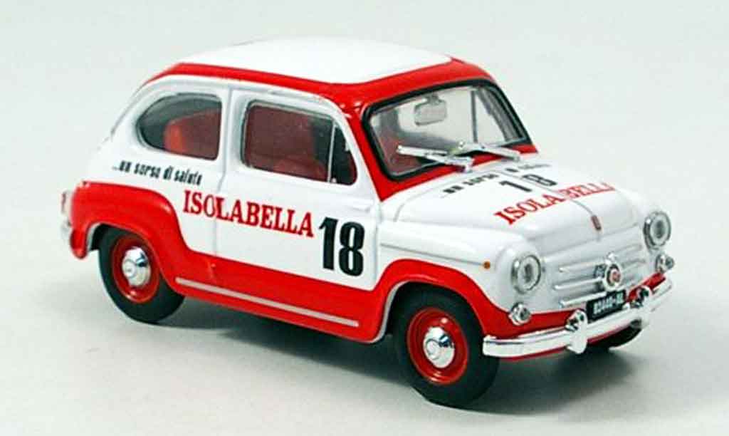 Fiat 600 1/43 Brumm D Amaro 18 Isolabella 1960 modellino in miniatura