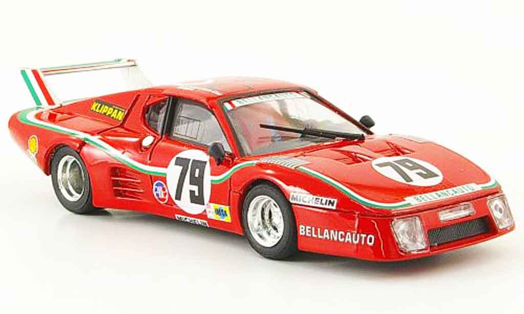 Ferrari 512 BB LM 1/43 Brumm BB LM no.79 bellancauto 24h le mans 1980 modellino in miniatura