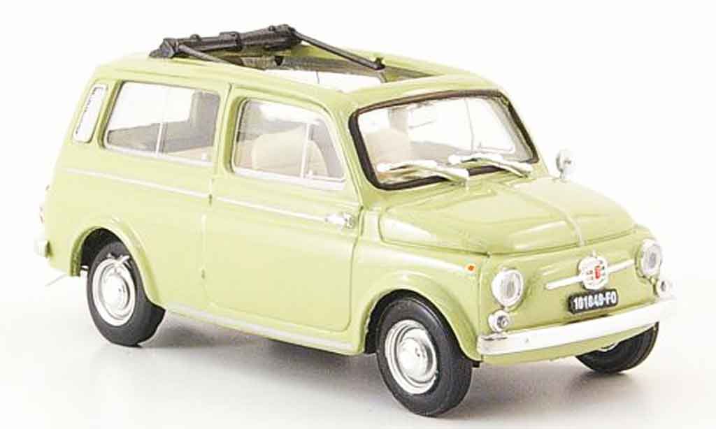 Fiat 500 1/43 Brumm grun 1960 modellino in miniatura