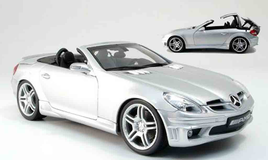 Mercedes Classe SLK 1/18 AutoProShop 55 amg grigio modellino in miniatura