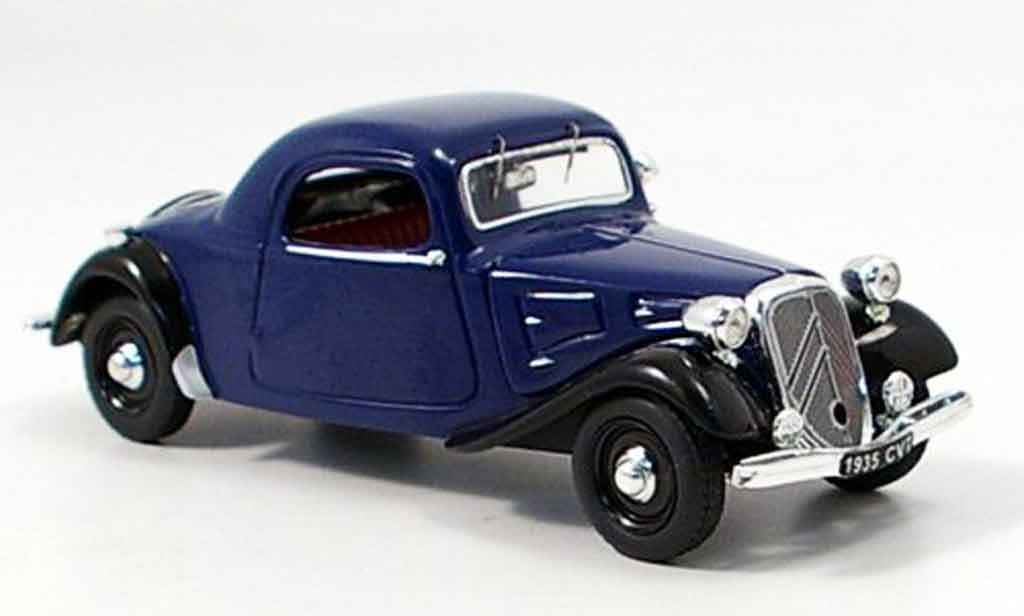 Citroen 7CV 1/43 Vitesse coupe blu nero modellino in miniatura