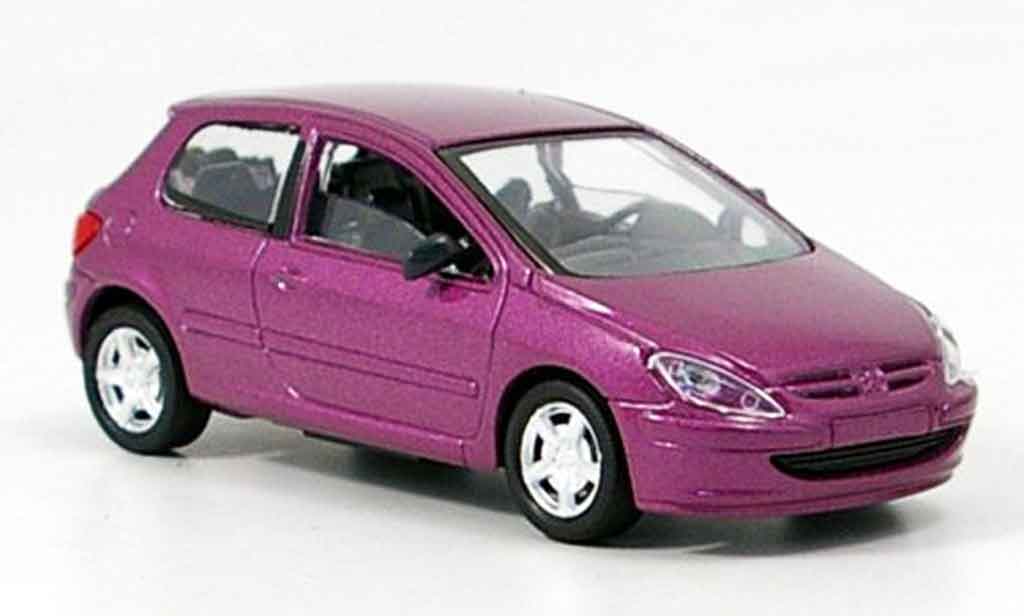 Peugeot 307 1/43 Solido lila modellino in miniatura