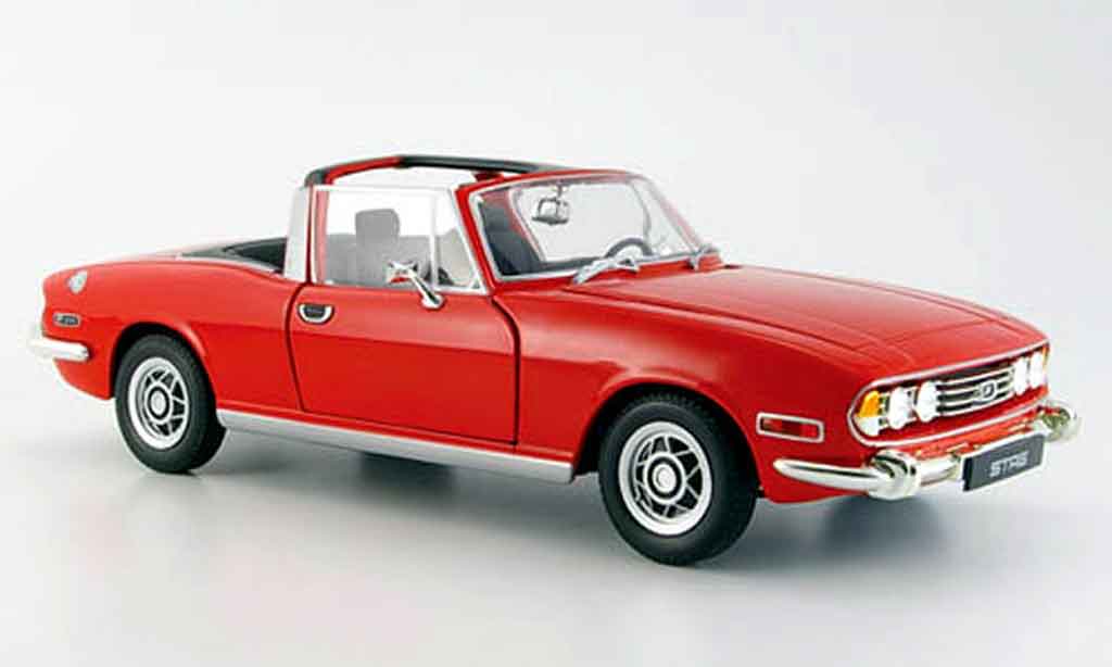 Triumph Stag 1/18 Jadi rosso 1978 modellino in miniatura
