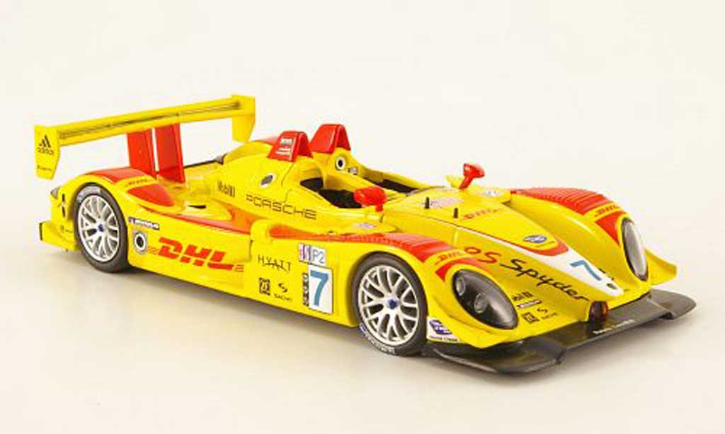Porsche RS Spyder 1/43 Minichamps Spyder No.7 DHL ALMS GP Long Beach 2007 modellino in miniatura