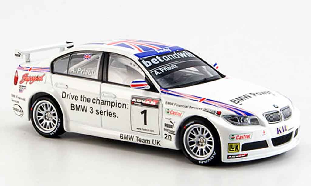 Bmw 320 E90 1/43 Minichamps E90 si 3er WTCC Priaulx 2006 modellino in miniatura