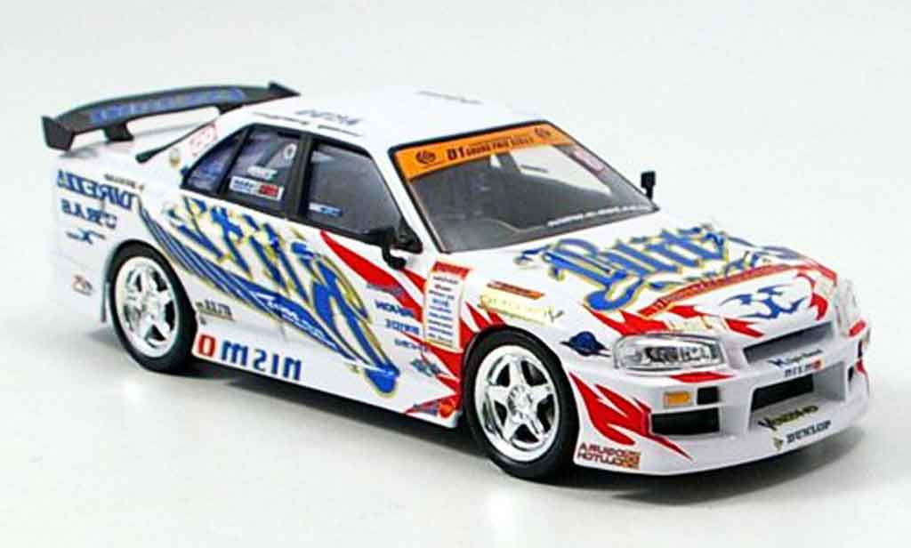 Nissan Skyline R34 1/43 Aoshima R34 Blitz 2005 modellino in miniatura