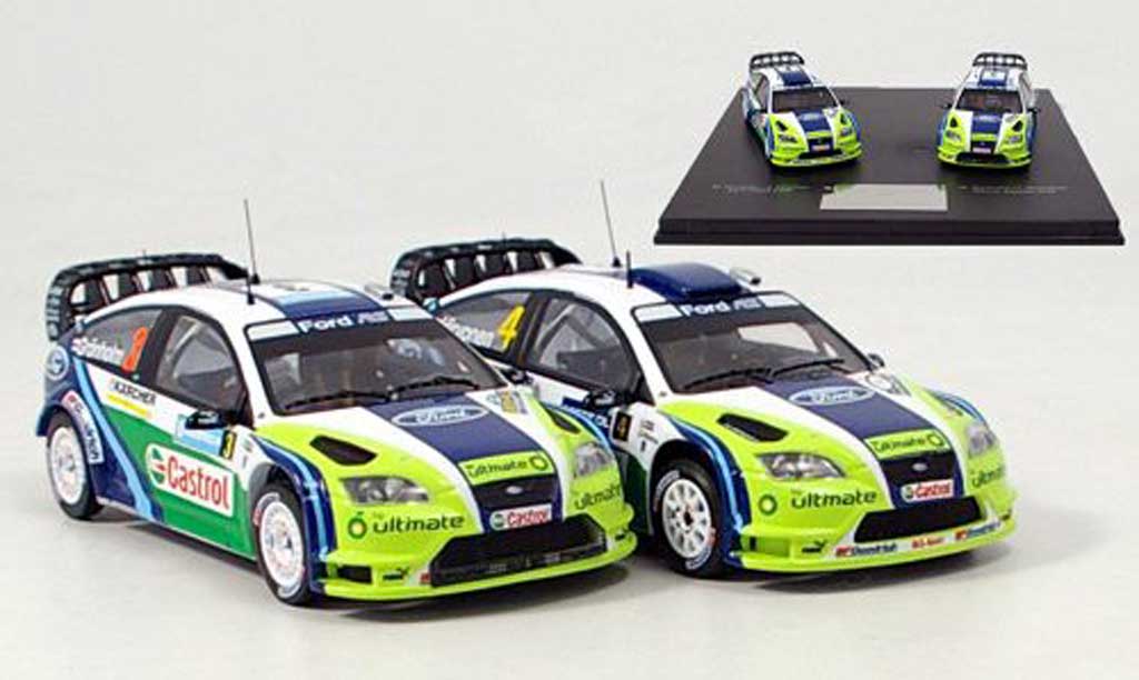 Ford Focus RS WRC 1/43 IXO RS WRC Set avec zwei Modellen 2006 modellino in miniatura