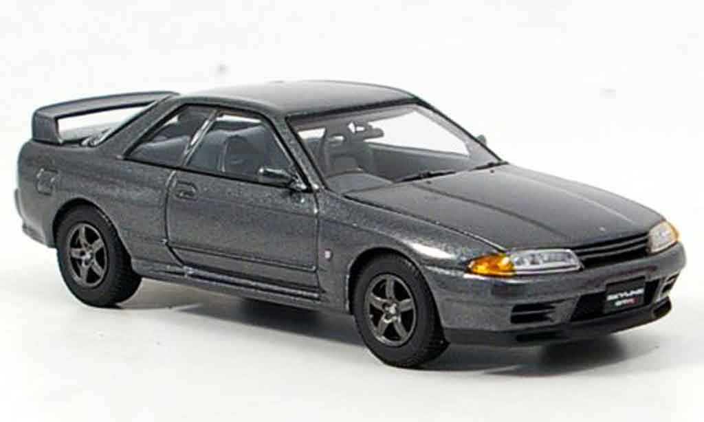 Nissan Skyline R32 1/43 Kyosho R32 GTR grigio modellino in miniatura