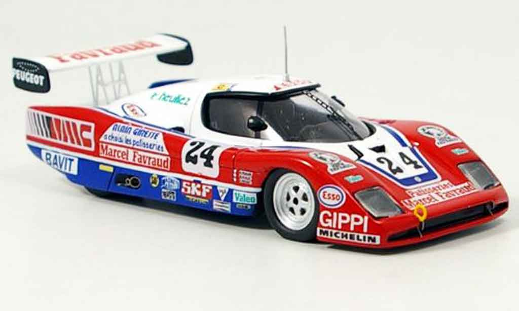 Peugeot WM 1984 1/43 Bizarre 1984 84 no.24 le mans P83 modellino in miniatura