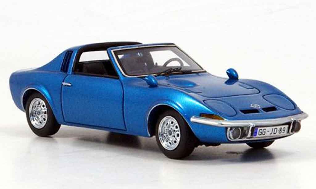 Opel GT Aero 1/43 Neo blu 1969 modellino in miniatura