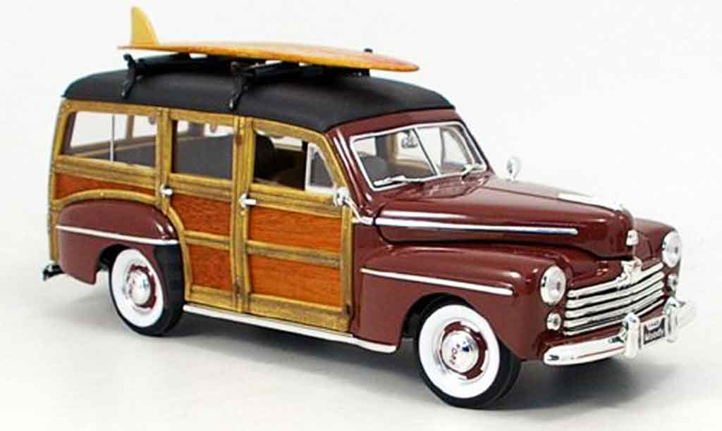 Ford Woody 1/18 Yat Ming marronee 1948 modellino in miniatura
