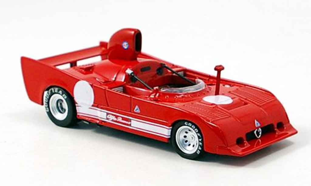 Alfa Romeo 33.3 1977 1/43 M4 1977 sc prova rosso modellino in miniatura