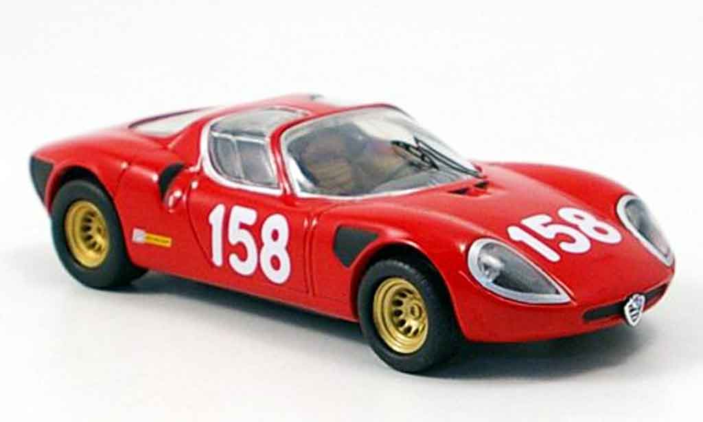 Alfa Romeo 33.2 1967 1/43 M4 1967 no. 158 a.fischhaber friburg modellino in miniatura