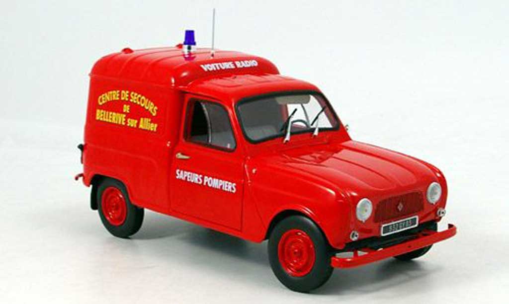 Renault 4 F4 1/18 Norev F pompier frankreich 1965 modellino in miniatura