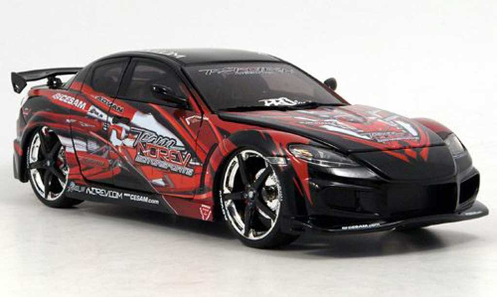Mazda RX8 1/18 Norev team norev tuning 2007 modellino in miniatura