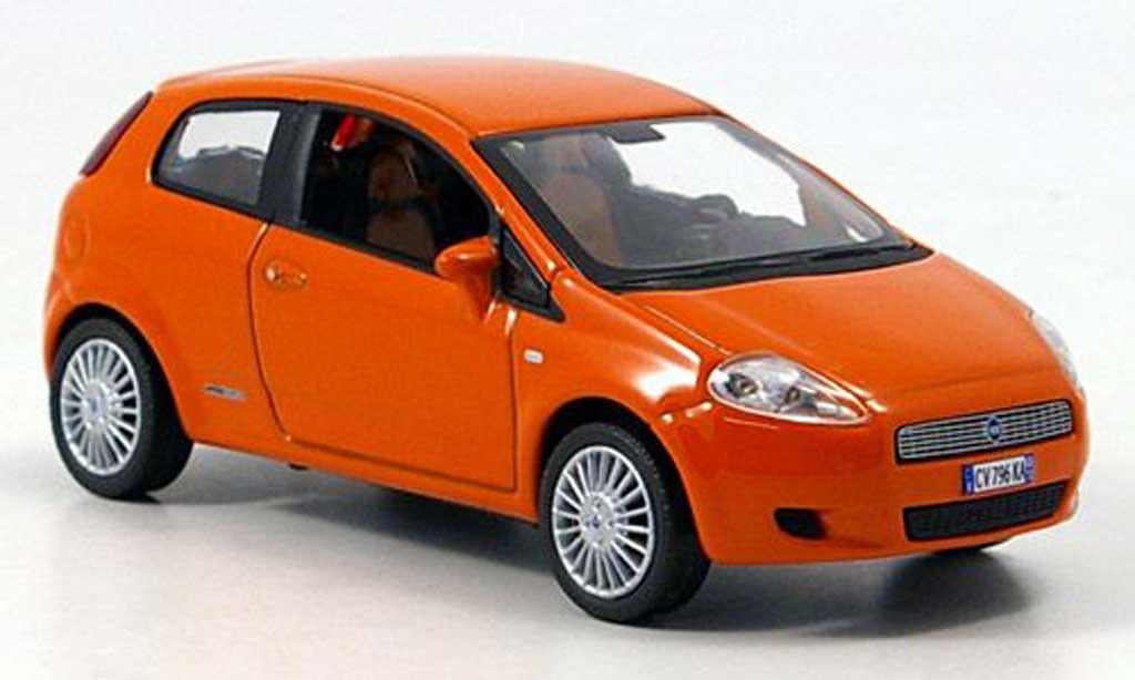 Fiat Grande Punto 1/43 Norev orange 3-portes 2005 modellino in miniatura
