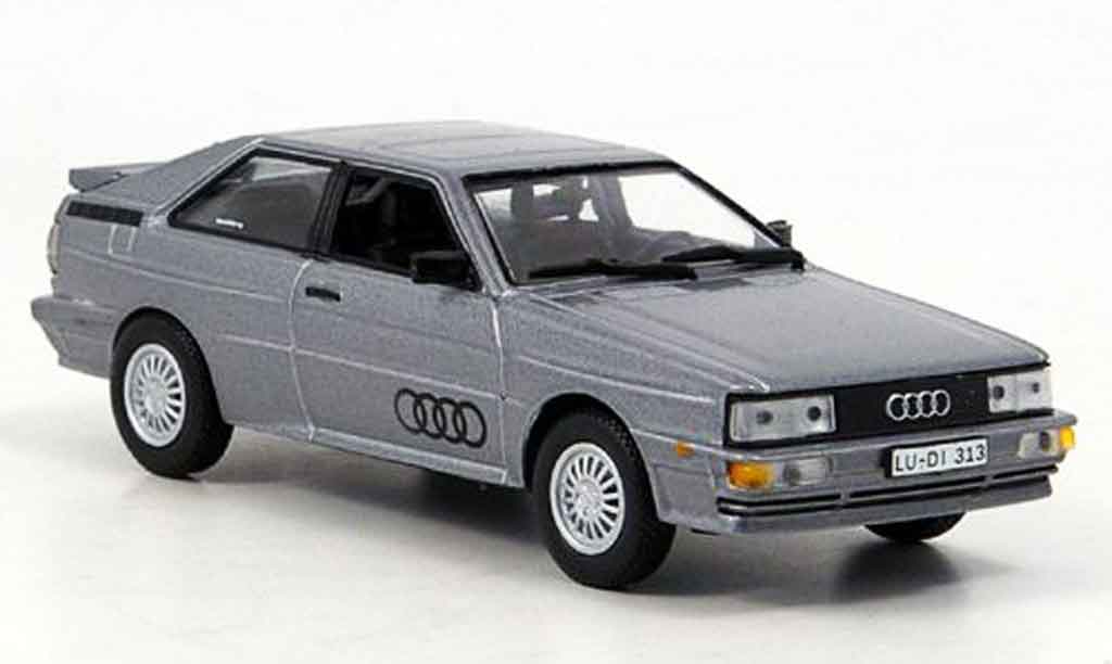 Audi Quattro 1/43 Norev grigio metallisee 1986 modellino in miniatura