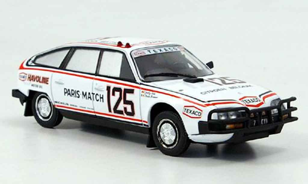 Citroen CX 1/43 Norev 2400 gti rallye dakar 1981 modellino in miniatura