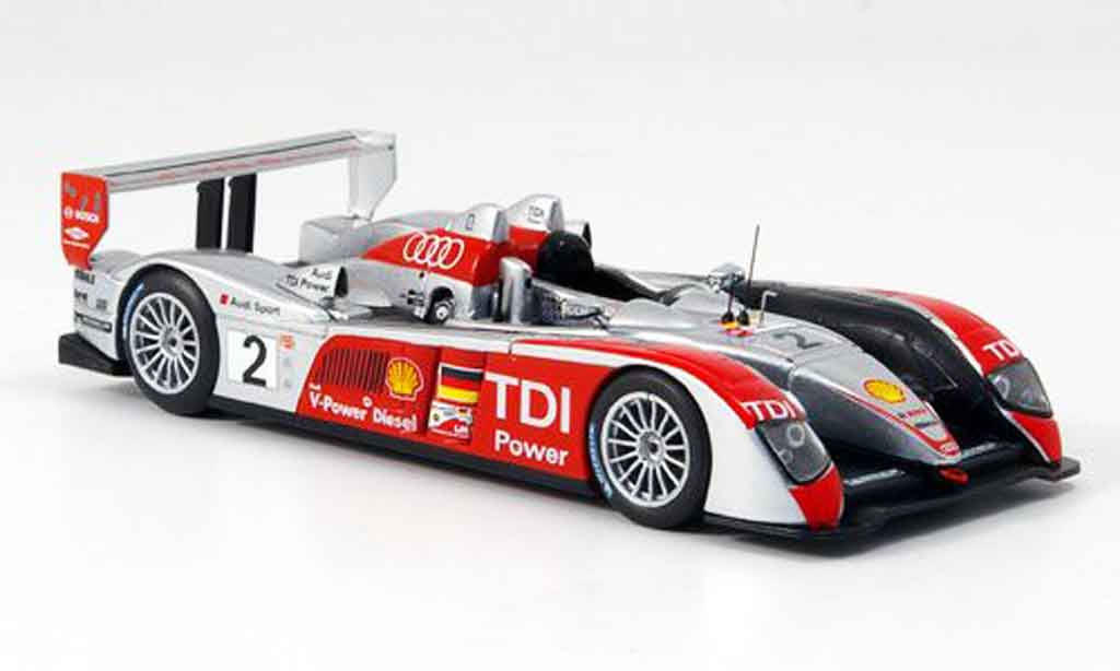 Audi R10 2007 1/43 IXO 2007 No.2 Le Mans 2007 modellino in miniatura